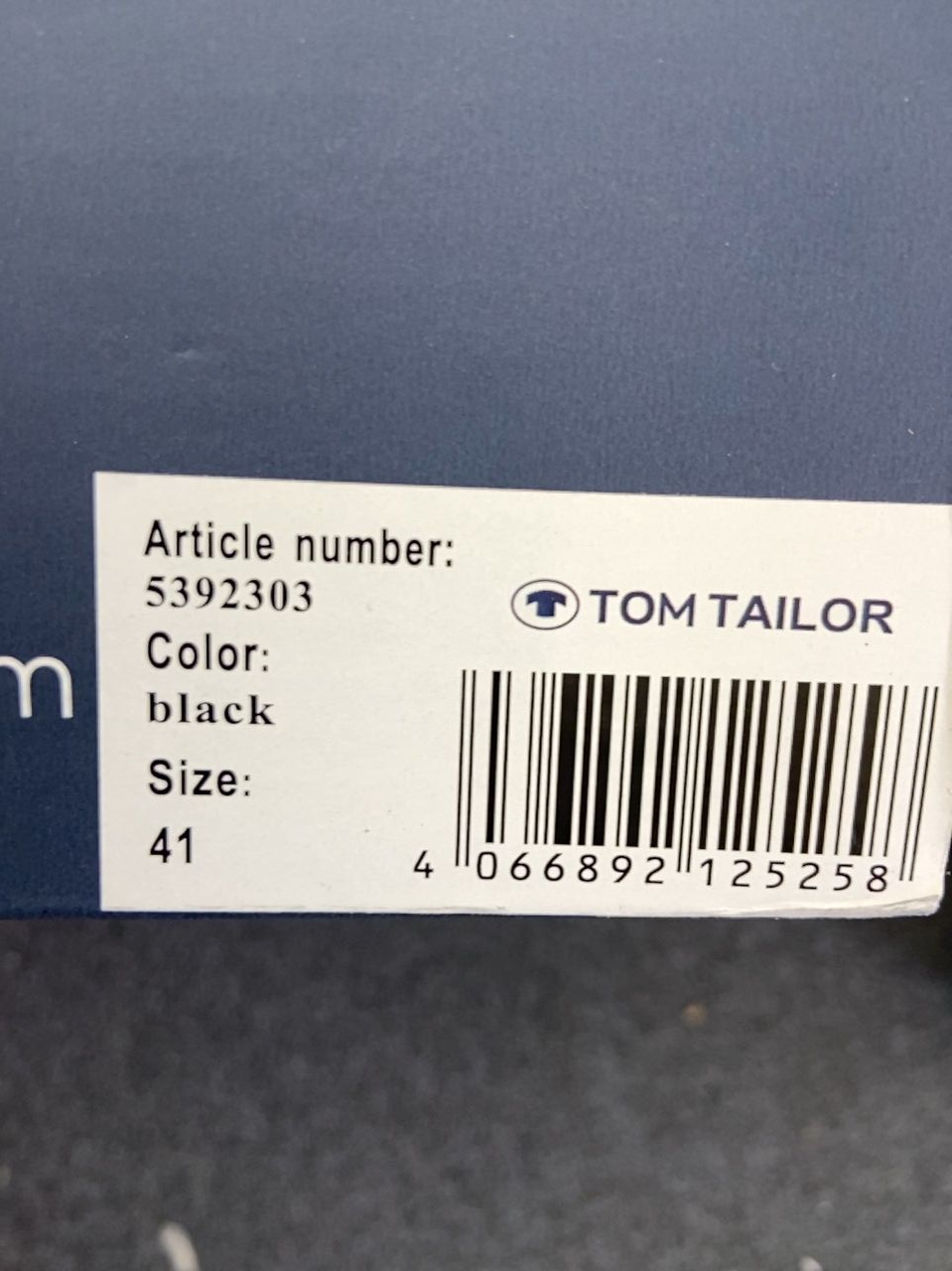 Dámské tenisky Tom Tailor Velikost 41