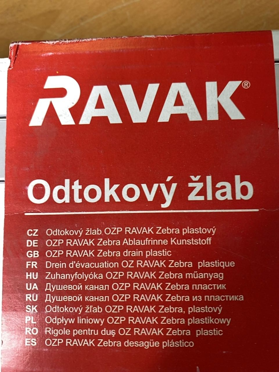 odtokový žlab Ravak 