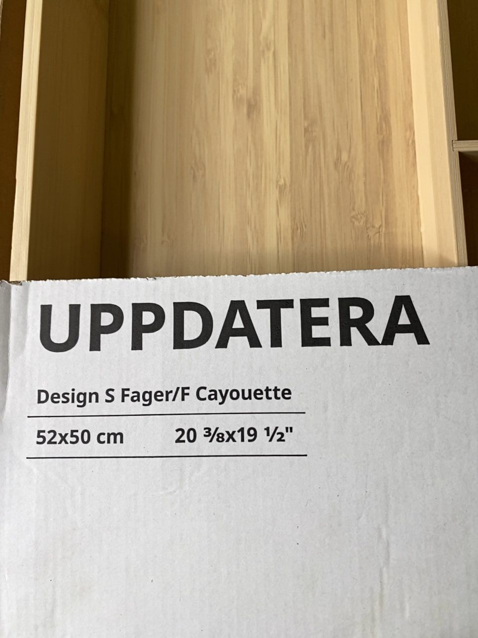 Vnitřní organizér na příbory 52x50 cm Ikea Uppdatera