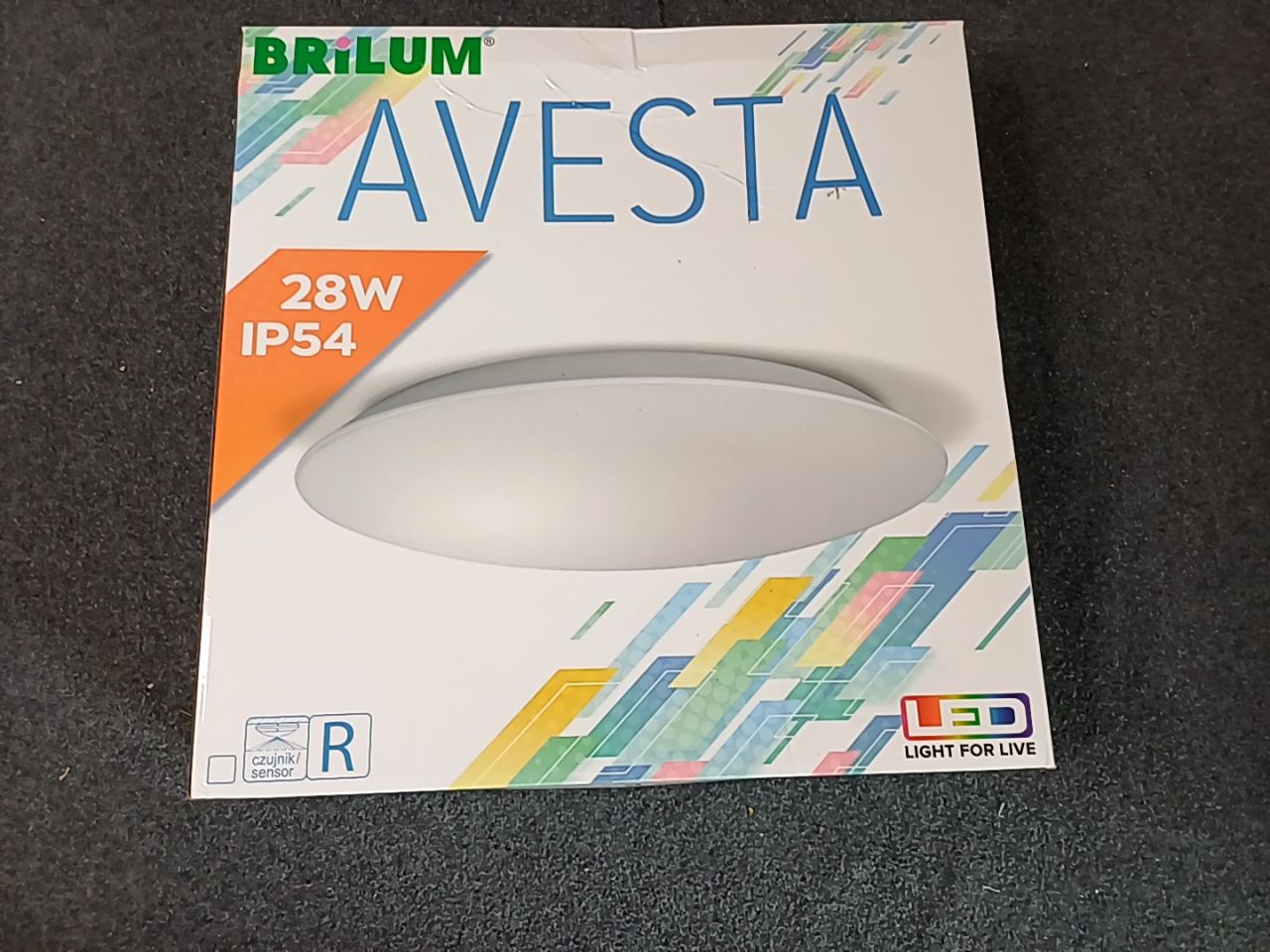 LED Stropní svítidlo AVESTA 28W/ IP54