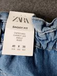 Dámské riflové kalhoty typu Baggy Fit Zara vel. 40