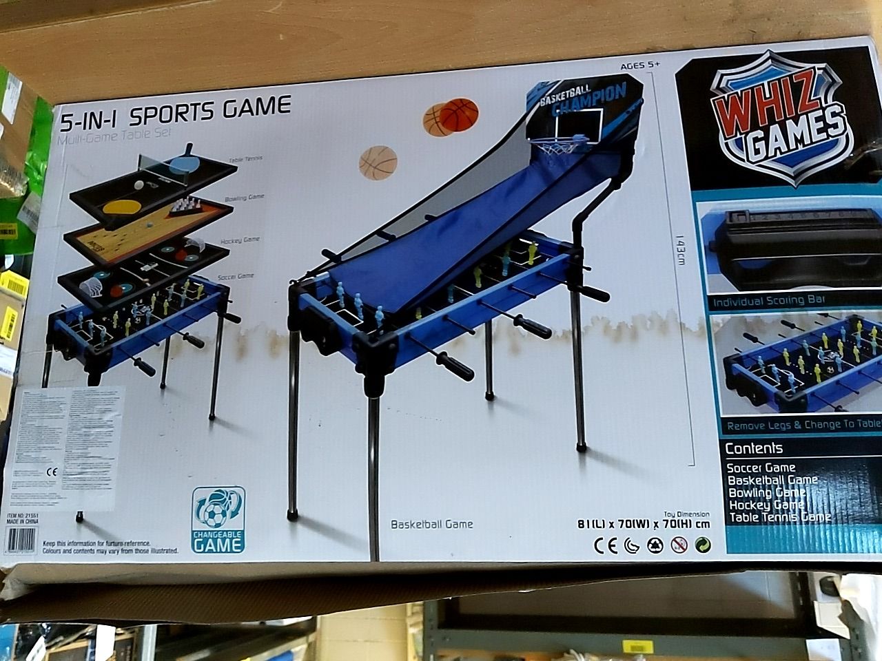 Společenská hra Hostfull Toys Sportovní hry 5 v 1