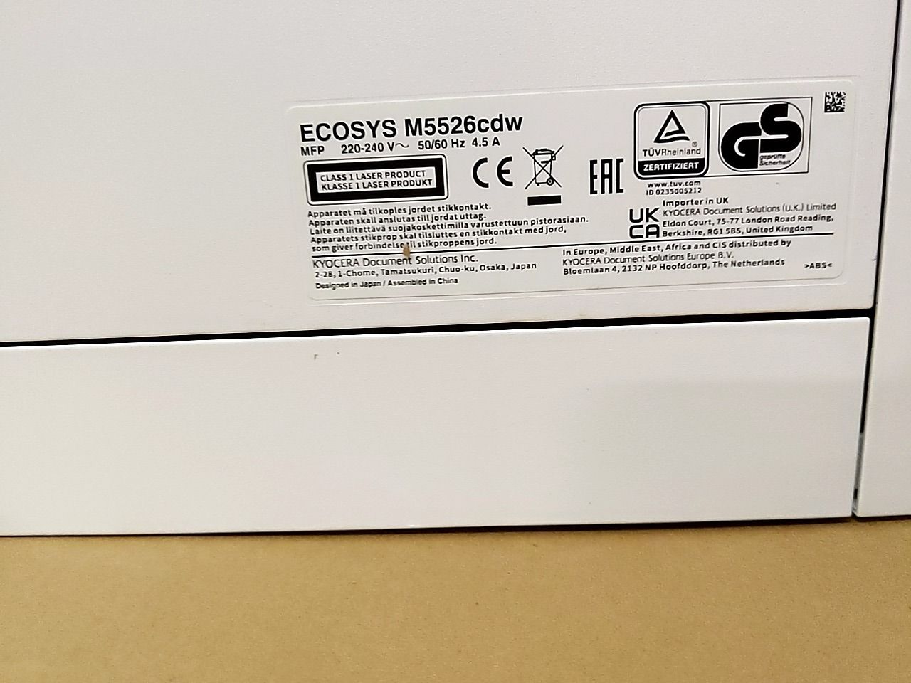 Laserová tiskárna Kyocera ECOSYS M5526cdw