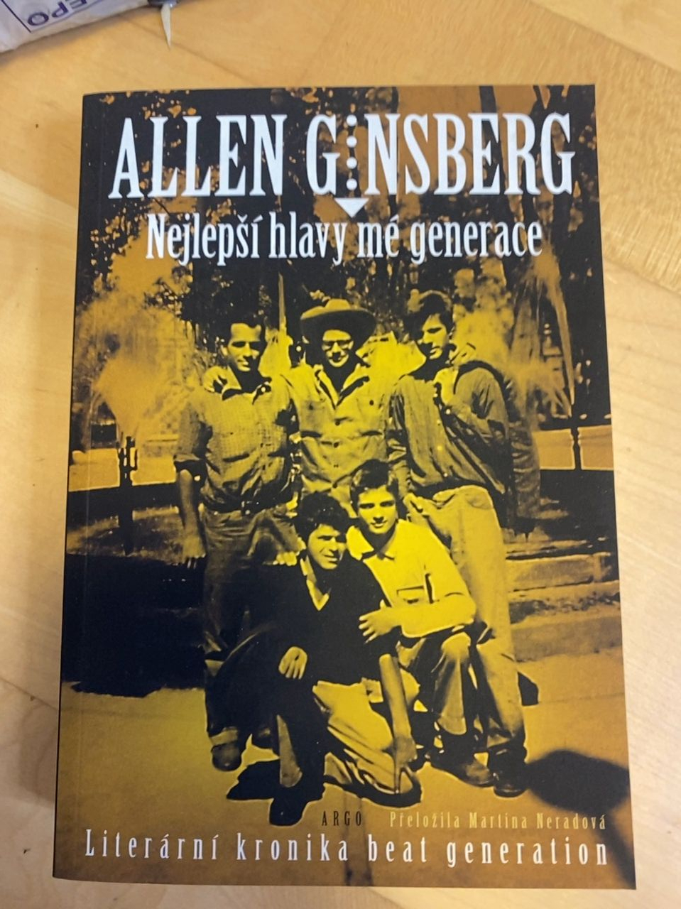 Kniha “Nejlepší hlavy mé generace” Argo Allen Ginsberg