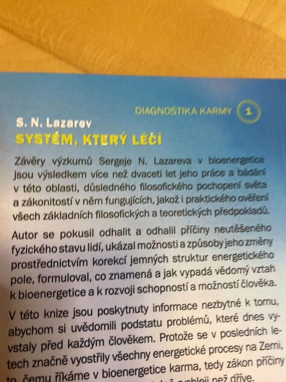 Kniha "Systém který léčí" S.N.Lazarev 