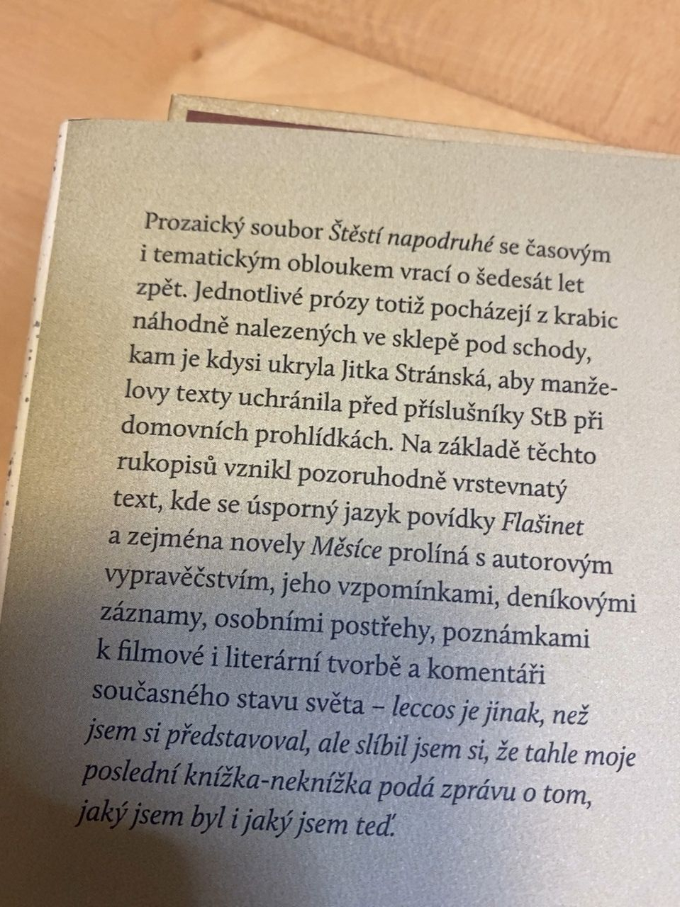Kniha "Štěstí napodruhé" Jiří Stránský 