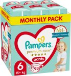 Plenkové kalhotky PAMPERS Premium Care Pants vel. 6 (93 ks)