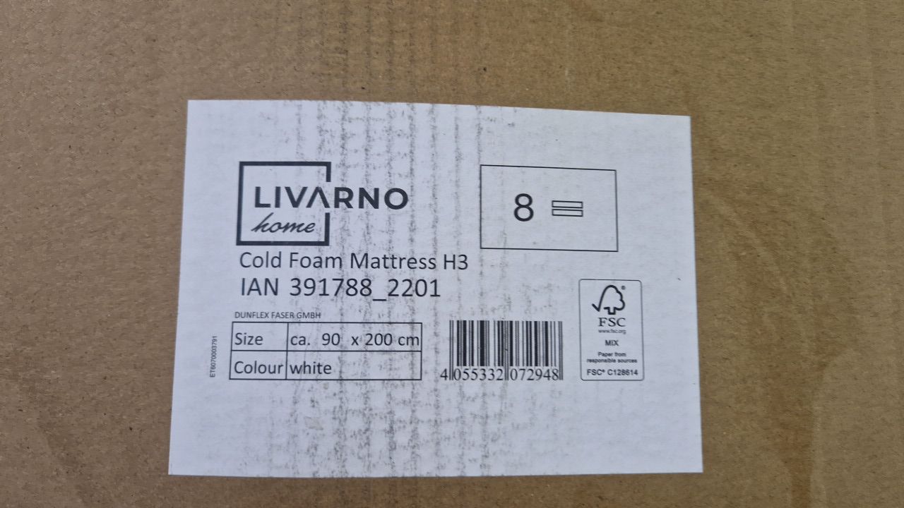 Matrace 90x200 cm Livarno