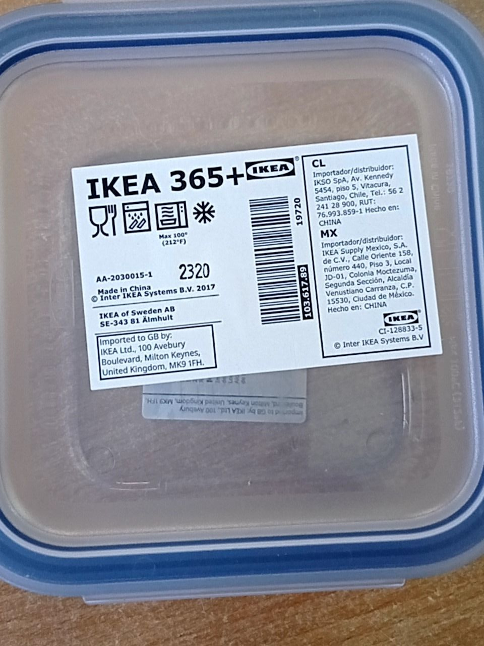 Dóza na potraviny, 600 ml Ikea