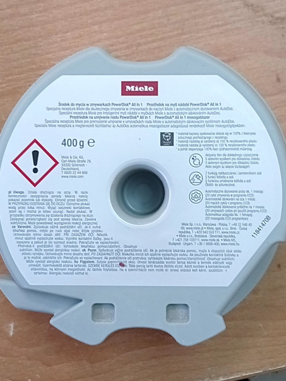 Prostředek na nádobí Miele PowerDisk