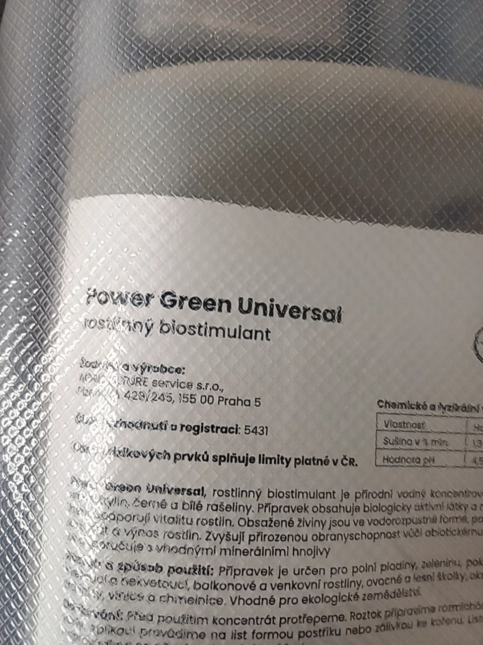 Rostlinný biostimulant Power Green 