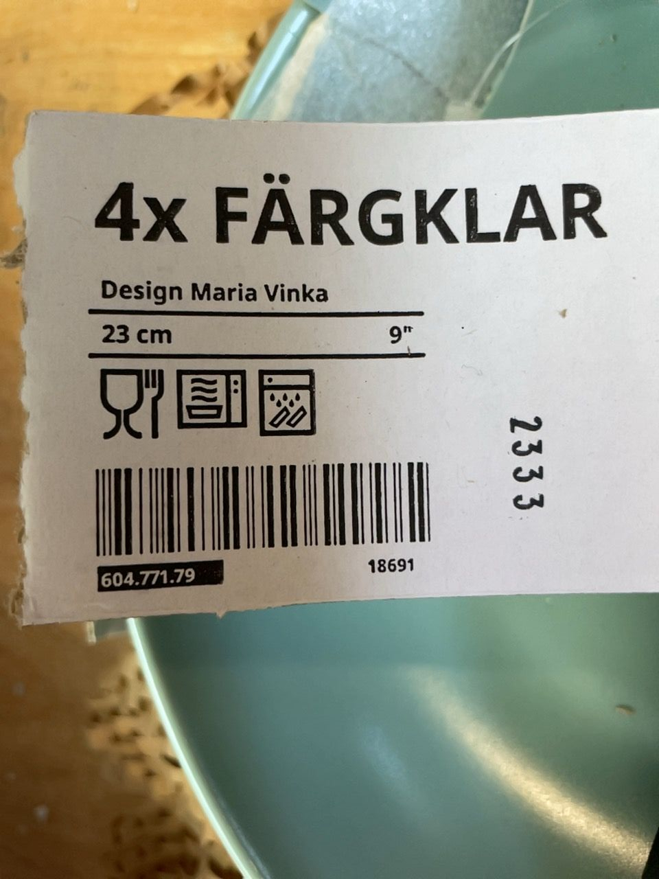 Hluboký talíř Ikea FÄRGKLAR