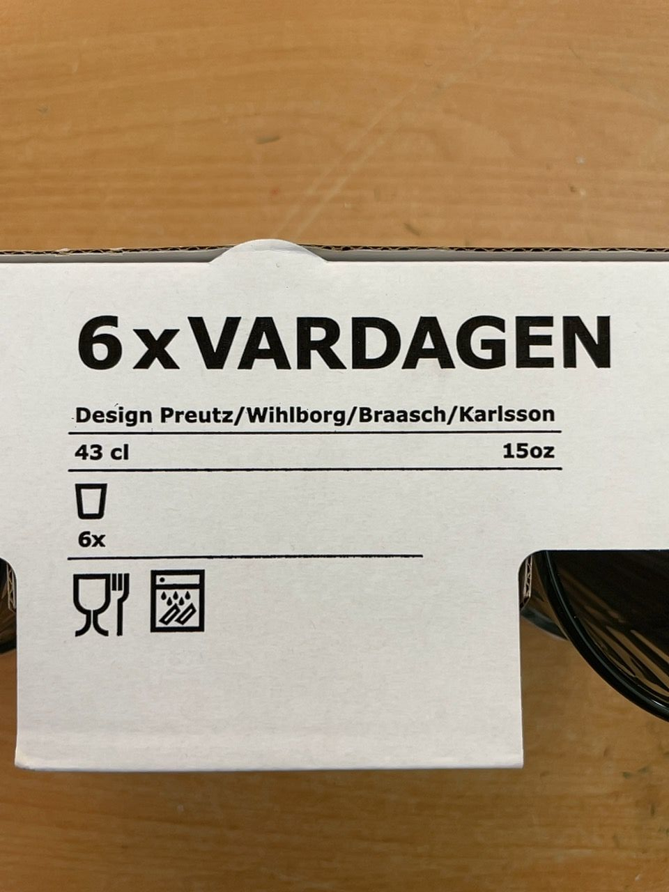 Sklenice Ikea VARDAGEN