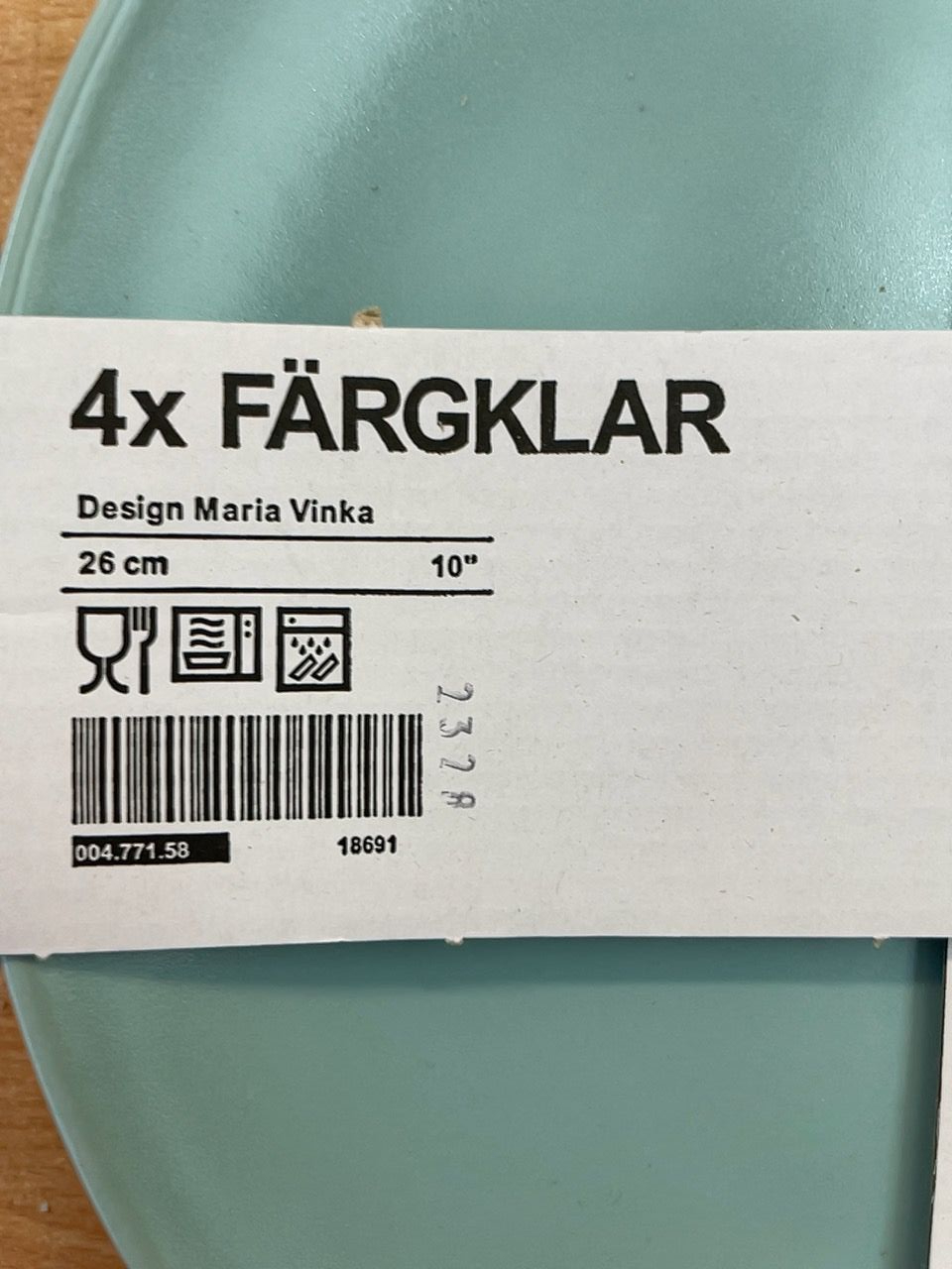 Talíř Ikea FÄRGKLAR