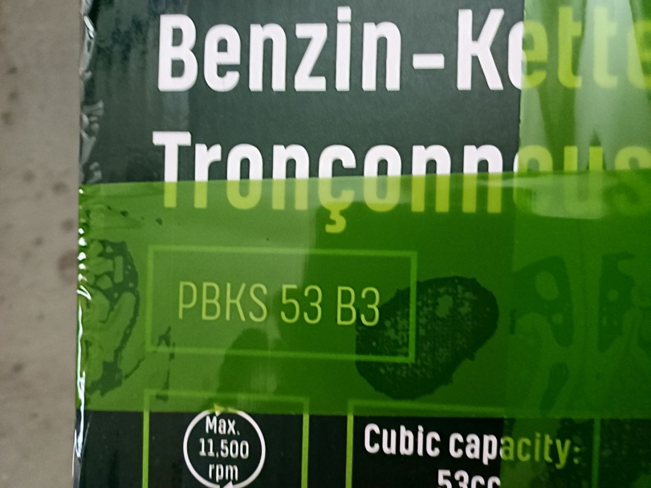 Benzínová řetězová pila Parkside PBKS 53 B3