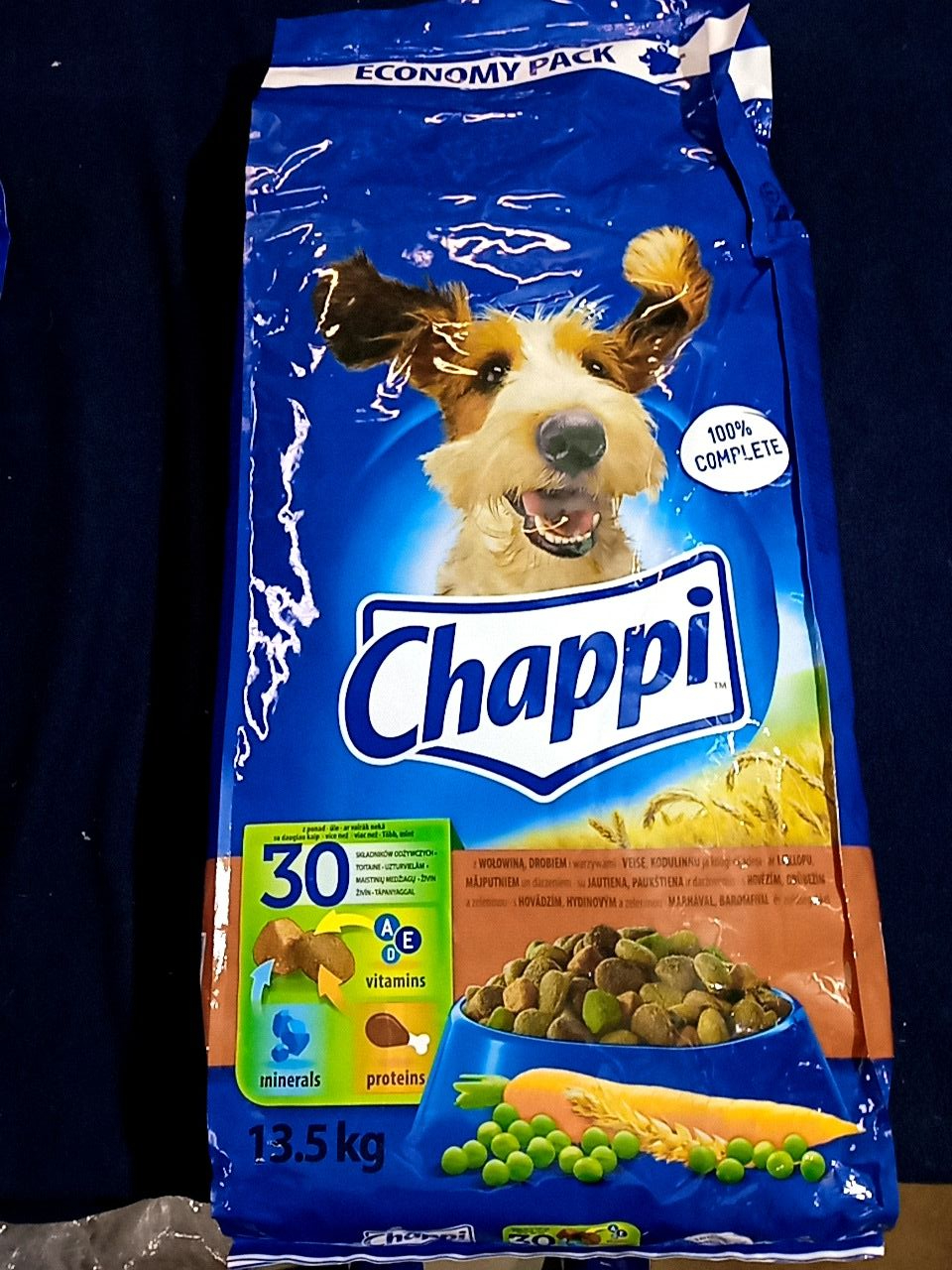 Krmivo pro psy 13,5 kg Chappi