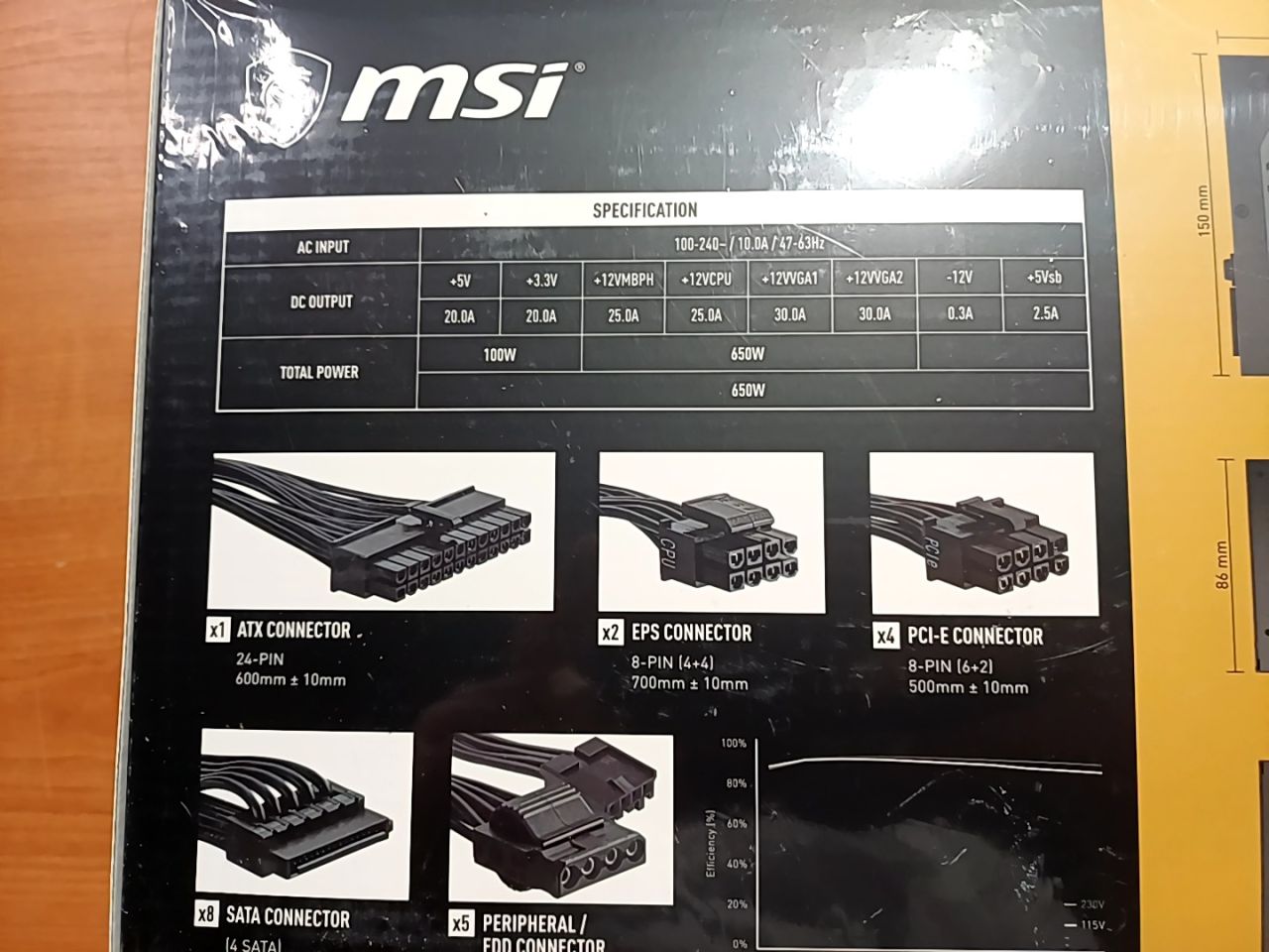 Napájecí zdroj MSI MPG A650GF