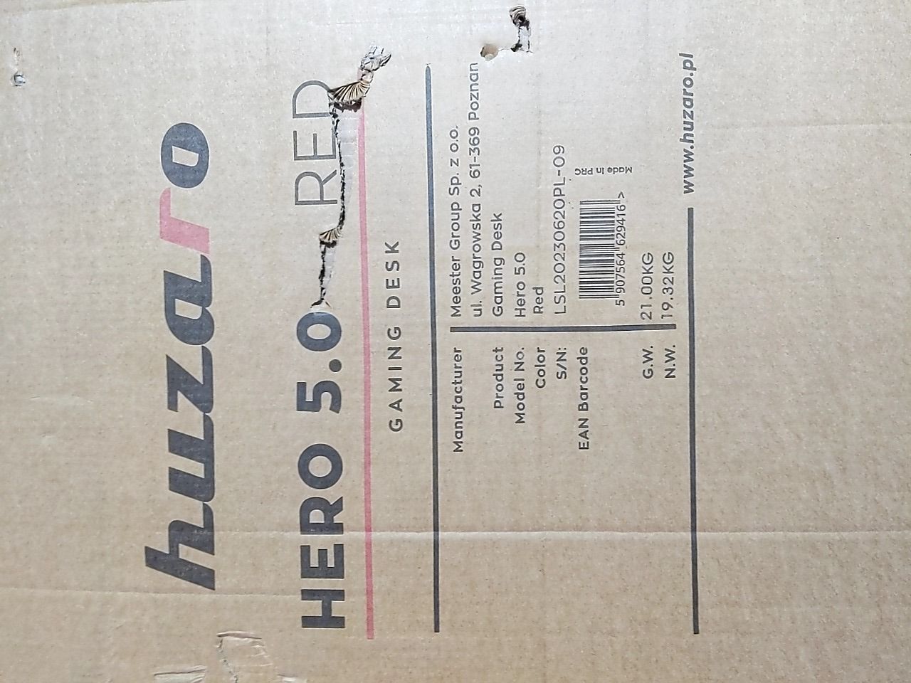 Herní stůl HUZARO HERO 5.0