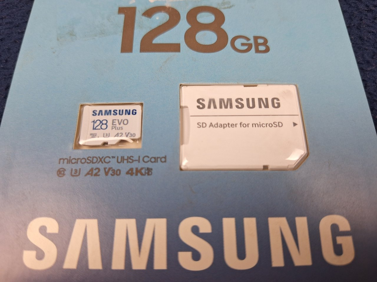 Micro SD karta 128 GB Samsung rychlost 130 MB/s