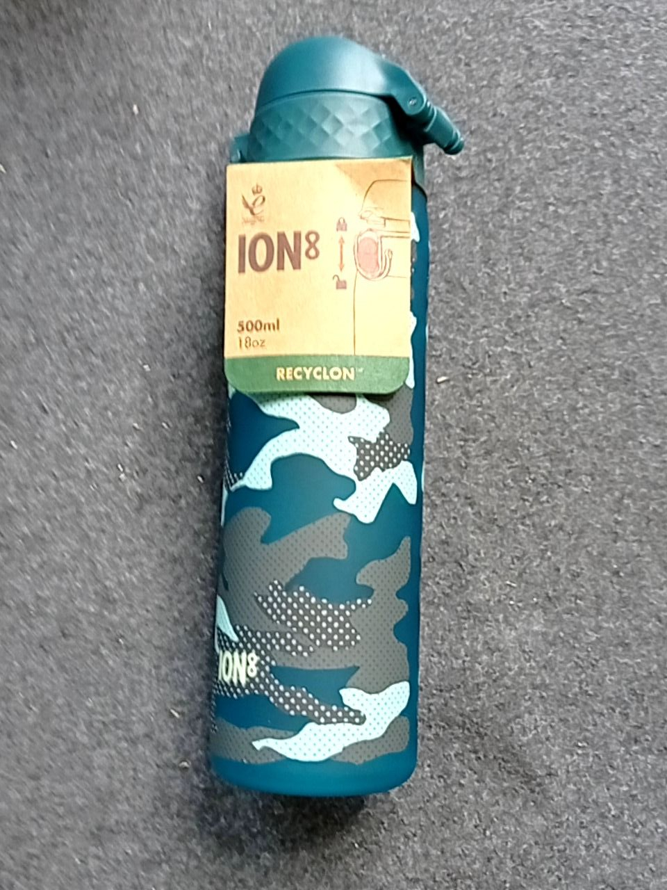 Dětská lahev na pití Ion8 Ion8 Leak Proof láhev Camouflage, 500ml