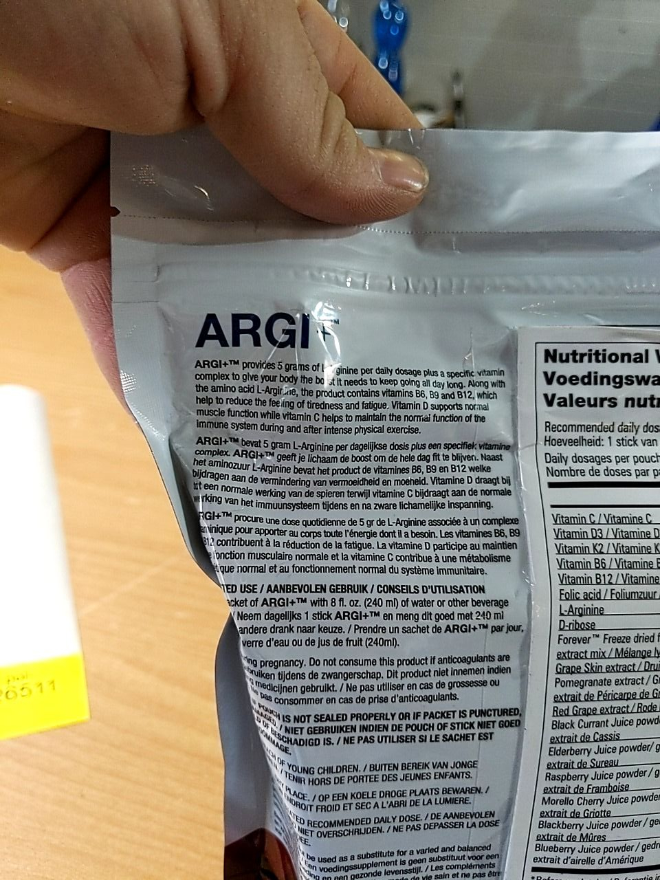 Doplněk stravy l-arginin, vitaminy Argi+ 