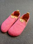 Filcové barefoot bačkory - růžové Pegres velikost 41