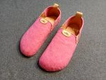 Filcové barefoot bačkory - růžové Pegres velikost 41