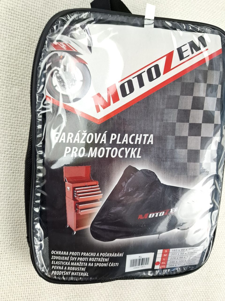 Ochranný obal na motorku Motozem vel. XL