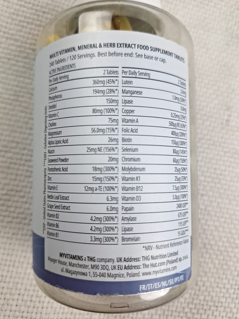Vitamíny Myvitamins 240 tablet