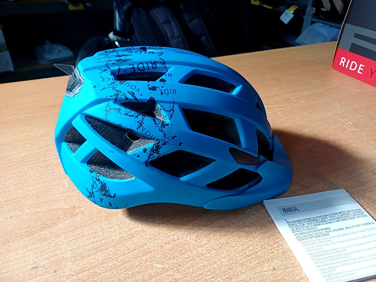 Dětská helma na kolo - modrá R2 velikost S 52-56 cm
