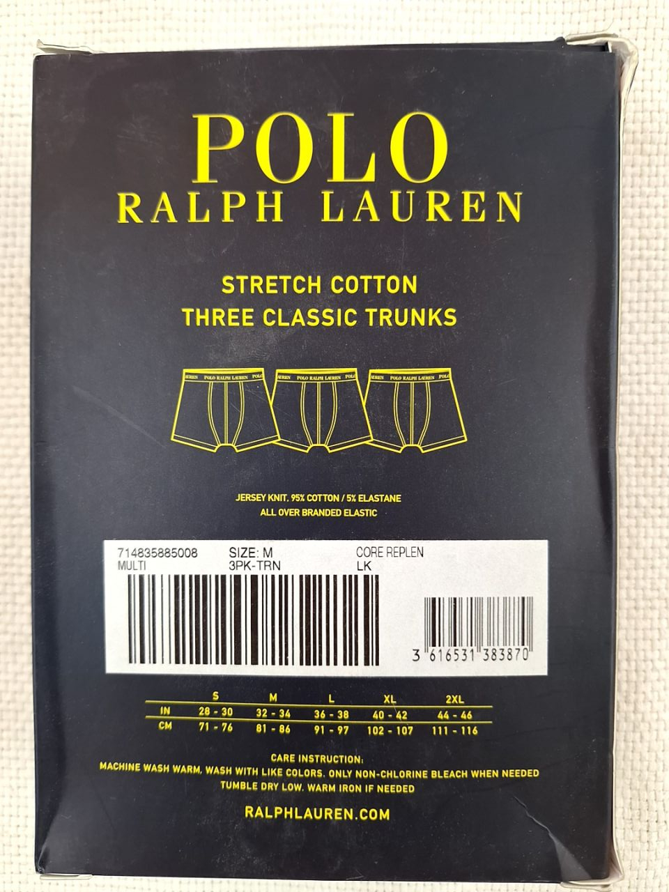 Pánská sada boxerek - 3 ks Polo Ralph Lauren vel. M