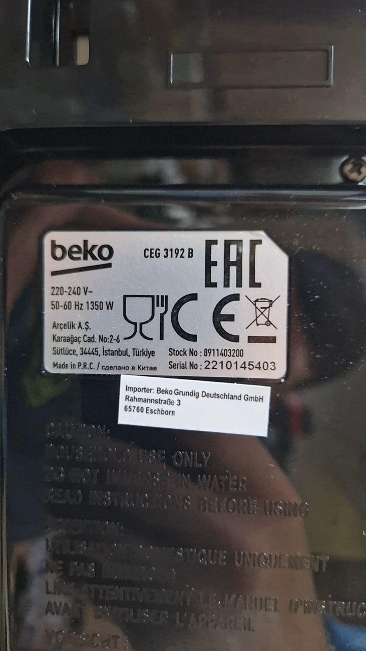 Kávovar beko CEG 3192 B