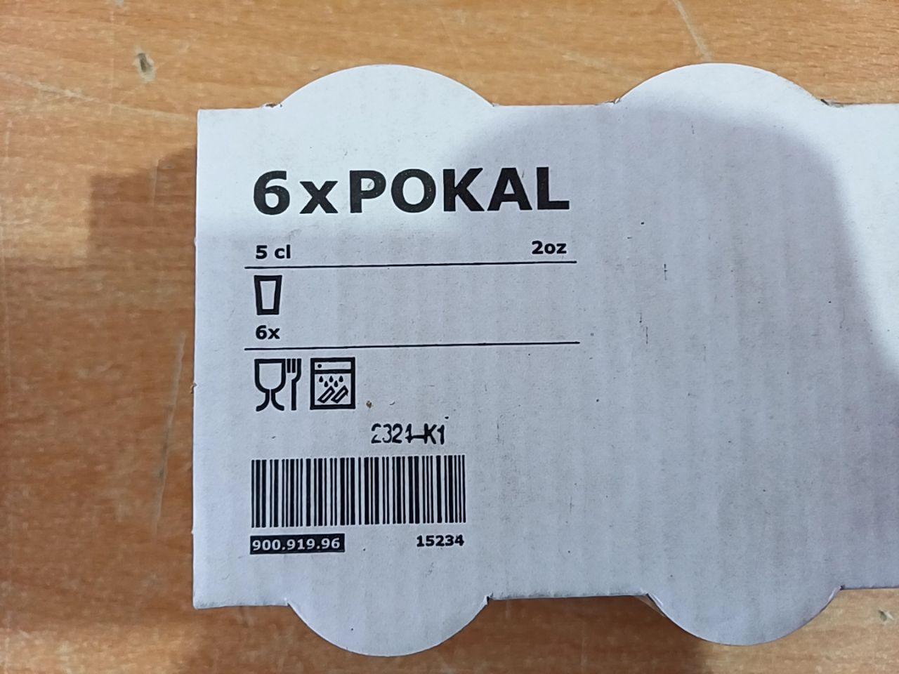 Sklenka na likér, čiré sklo, 5 cl IKEA Pokal