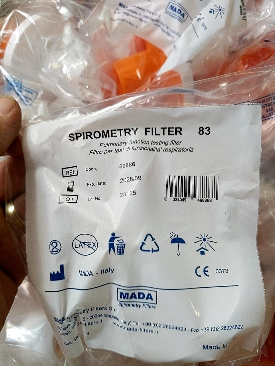 Spirometrický filtr Mada 83