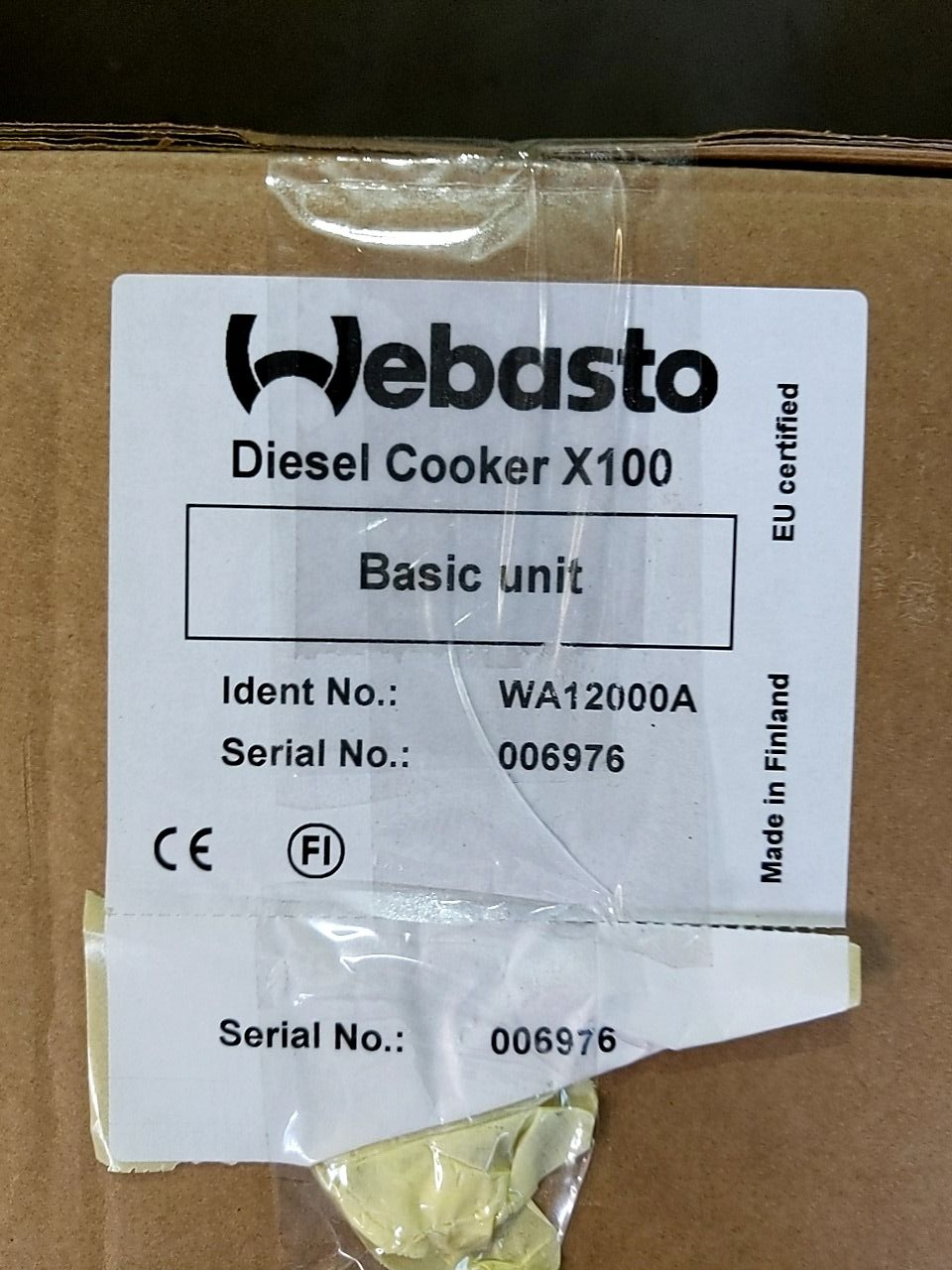 Naftová varná deska Webasto Diesel Cooker X 100