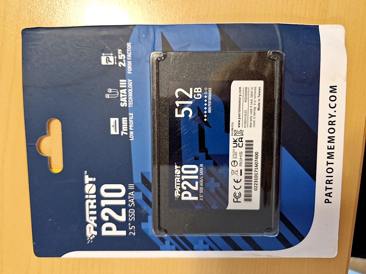 SSD disk Patriot P210 512GB 