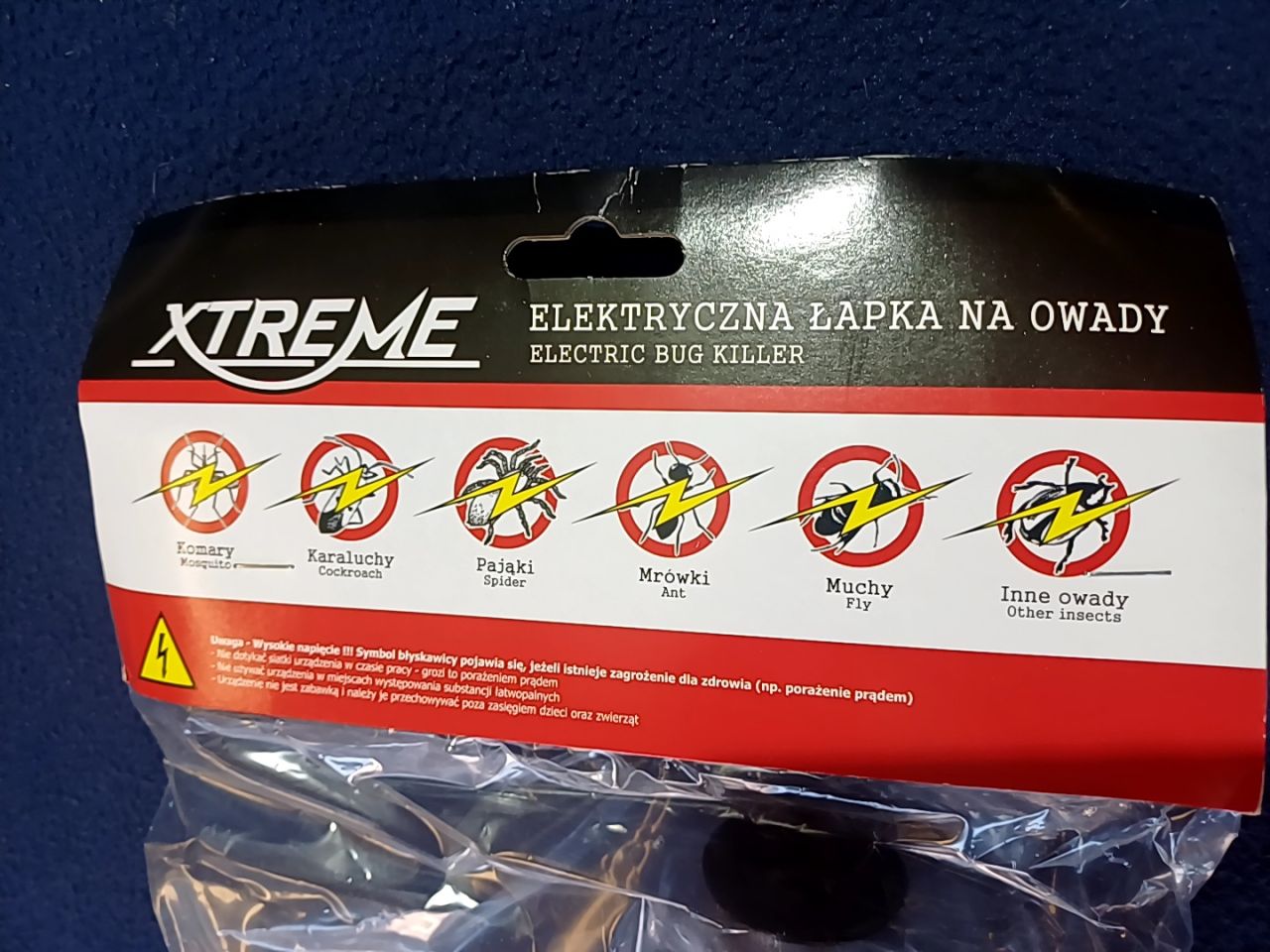 Elektrická plácačka na mouchy Xtreme 