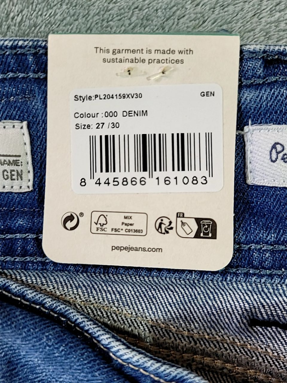 Dámské džíny pepe jeans velikost 27/30