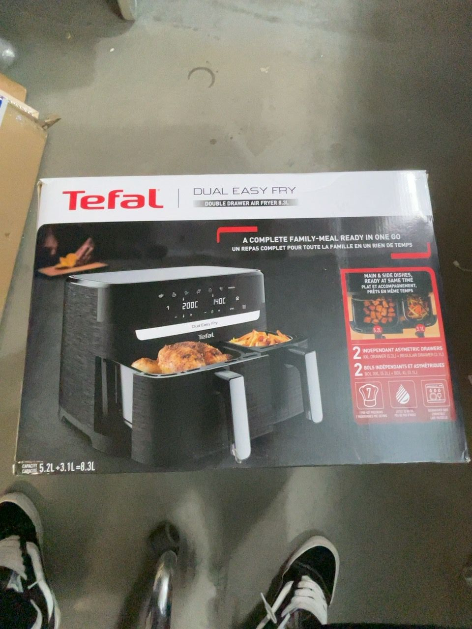 Horkovzdušná fritéza Duo Tefal EY9018