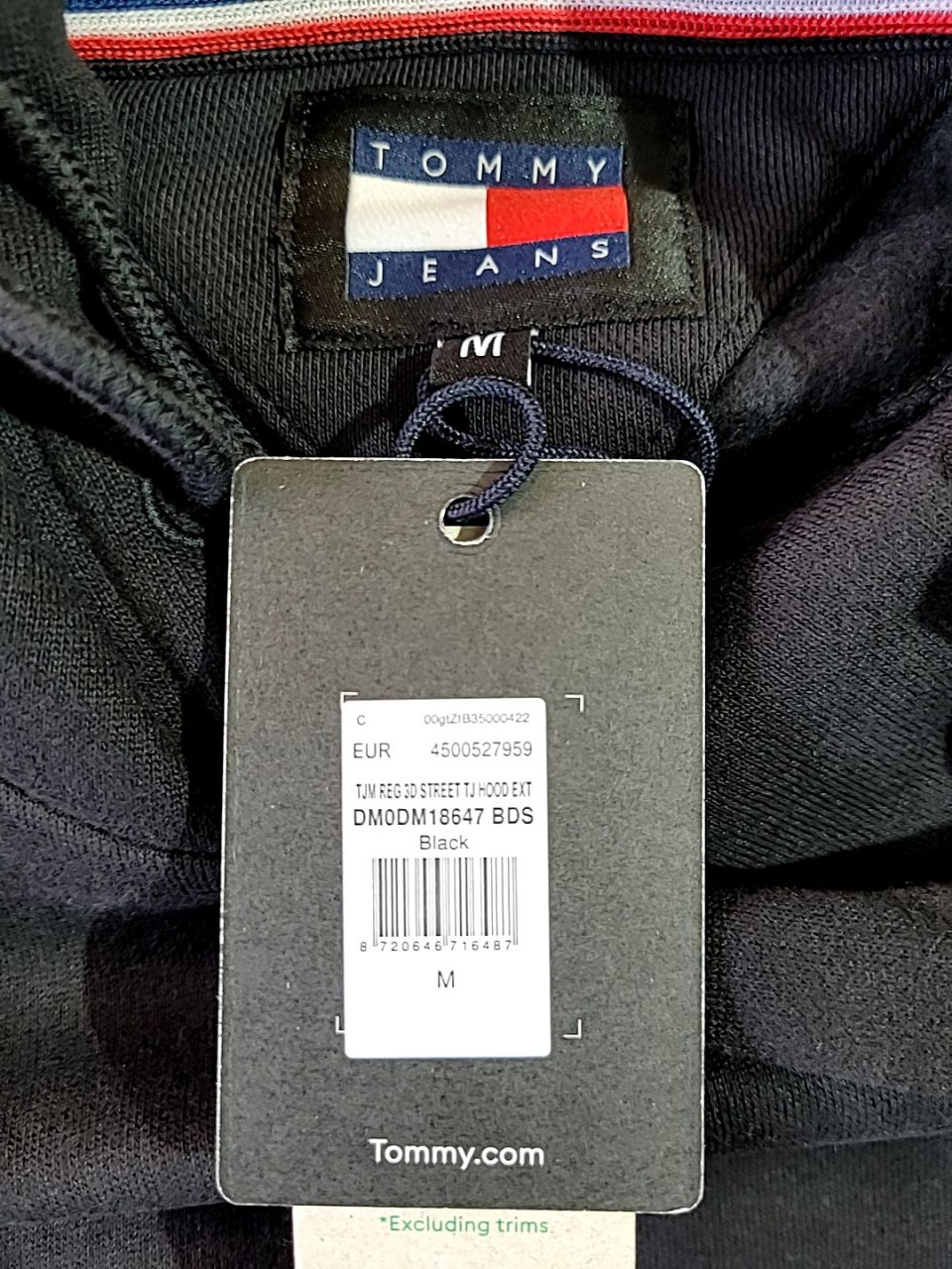 Mikina  s kapucí Tommy Jeans Velikost M