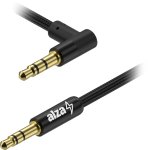 Audio kabel AlzaPower 90Core Audio 3.5mm Jack (M) to 3.5mm Jack 90° (M) 0.5m černý 