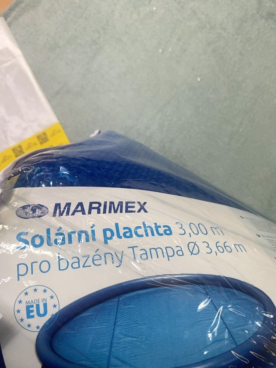 Solární plachta na bazén 3,66 průměr Marimex 