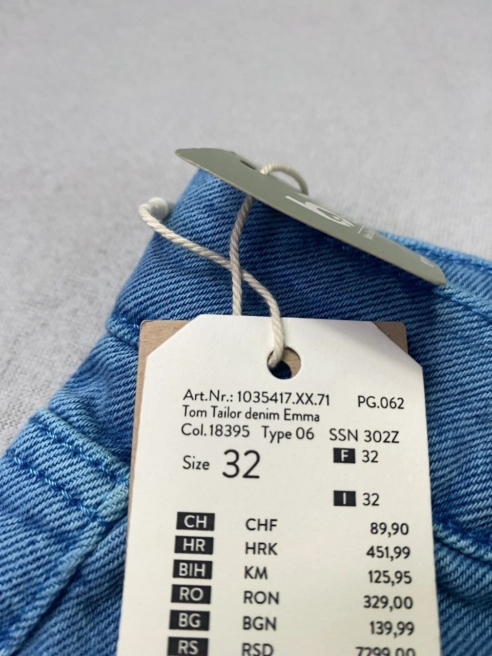 Dámské kalhoty denim tom tailor Velikost 32