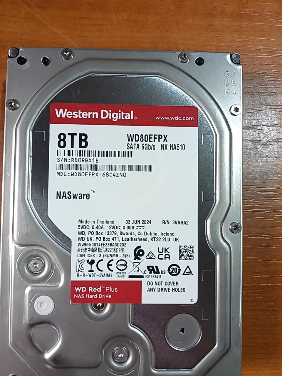 Pevný disk 8 TB western digital 