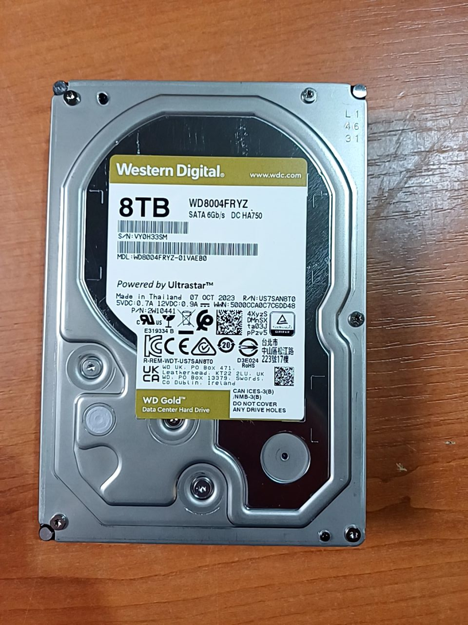 Pevný disk 8 TB western digital 