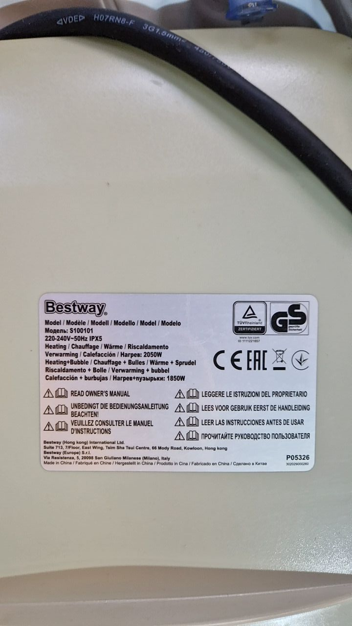 Nafukovací výřivka Bestway S100101