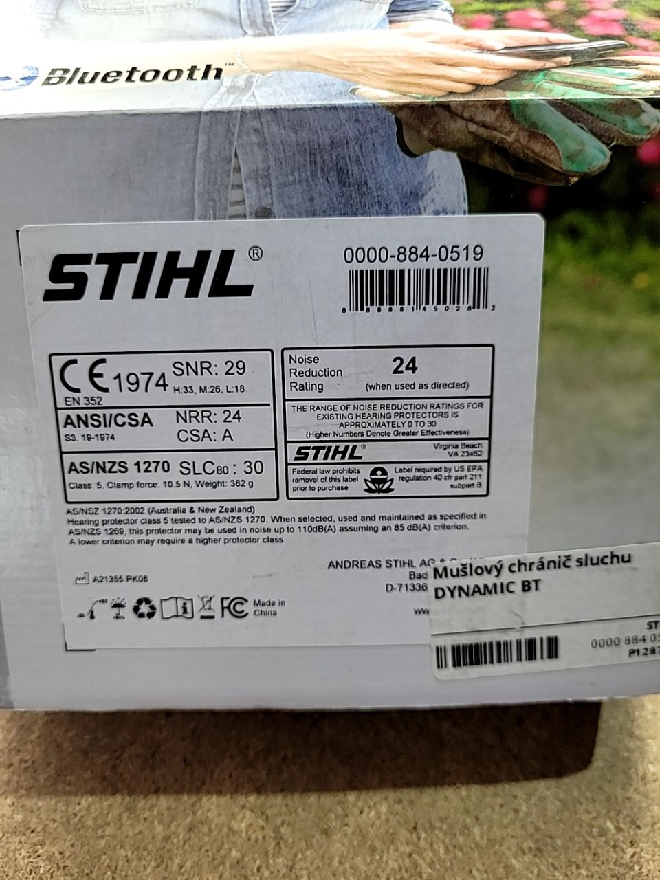 Mušlový chránič sluchu STIHL DYNAMIC BT